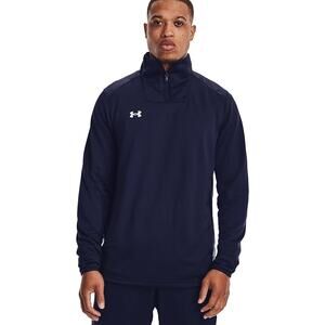 NWT Under Armour Command men's Quarter Zip ,Midnight Navy/white-S